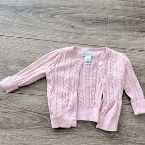 Ralph Lauren pink cardigan 6m